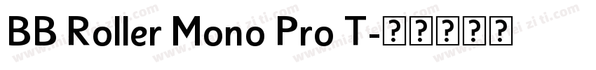 BB Roller Mono Pro T字体转换